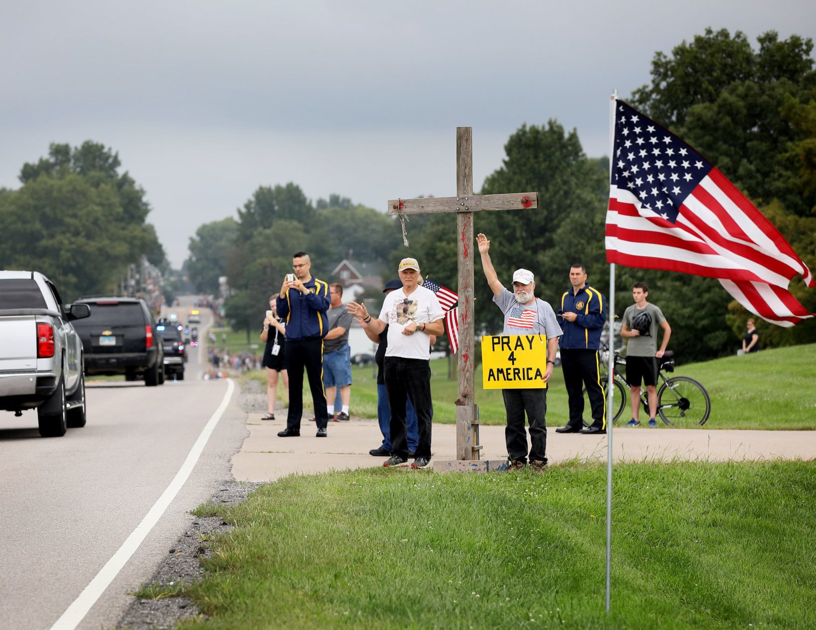 Funeral in Waterloo for Illinois State Trooper Nick Hopkins